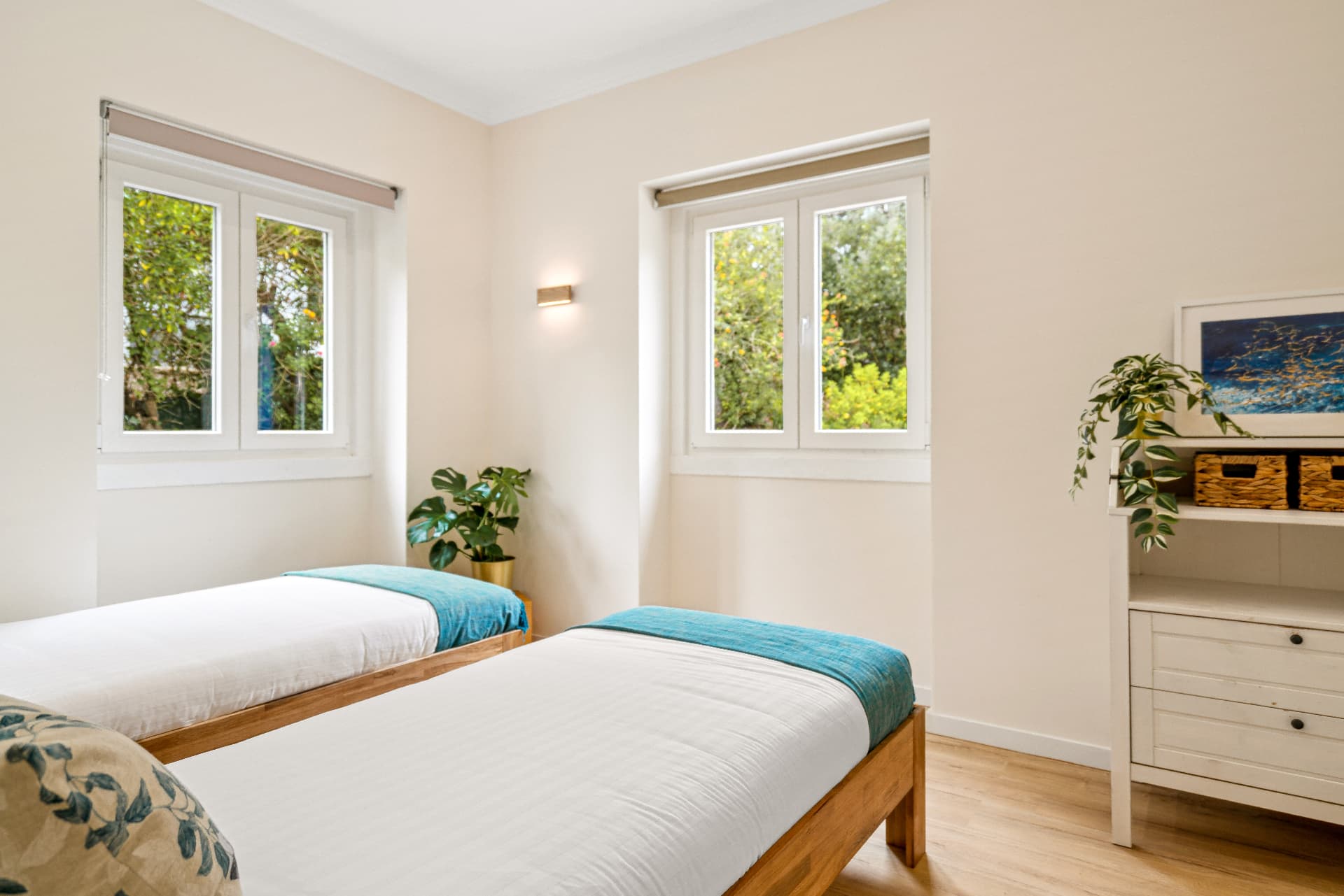 Twin bedroom at Retreat Oasis Portugal